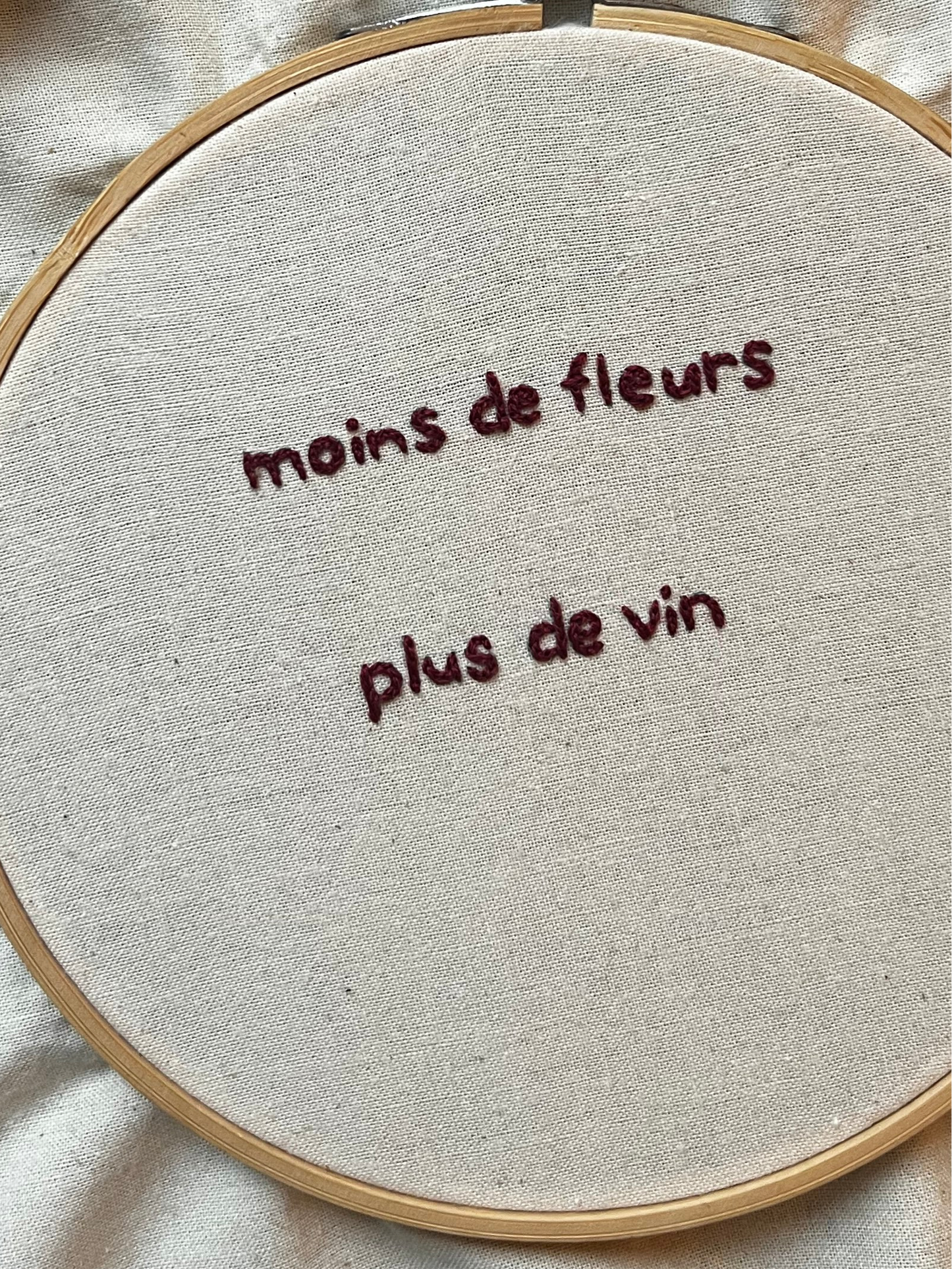 Moins de fleurs, plus de vin