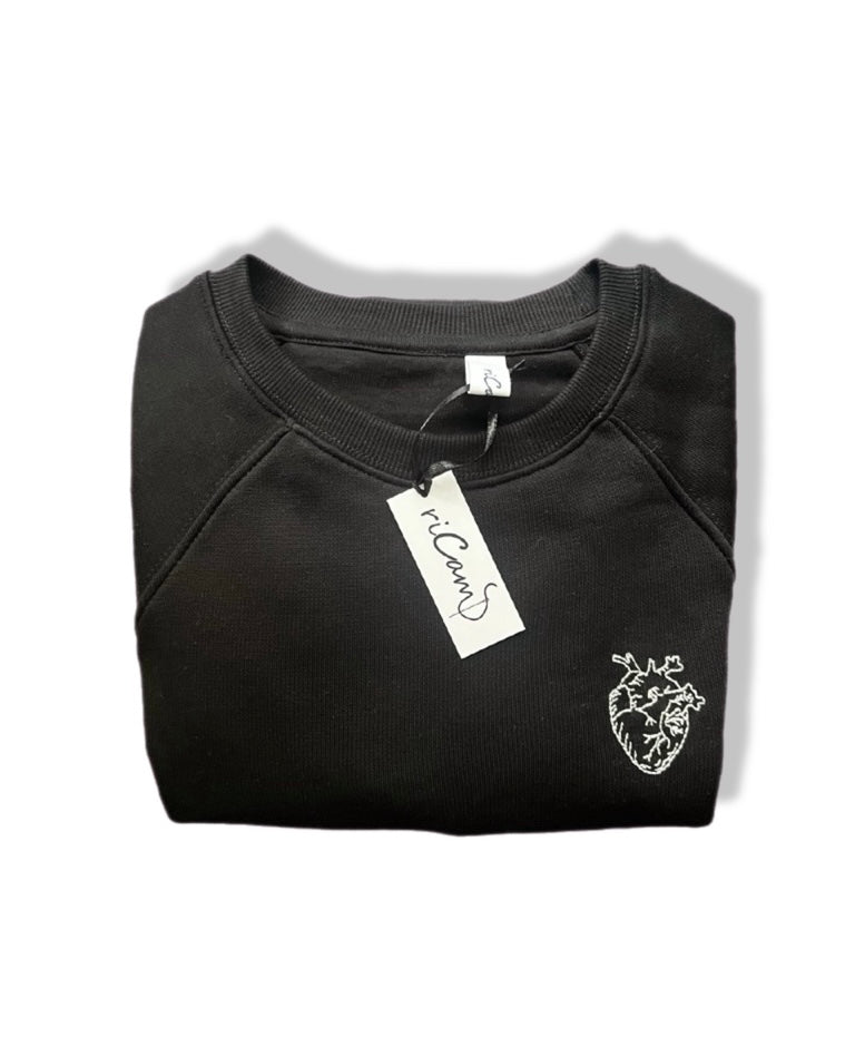 Felpa con cuore anatomico
